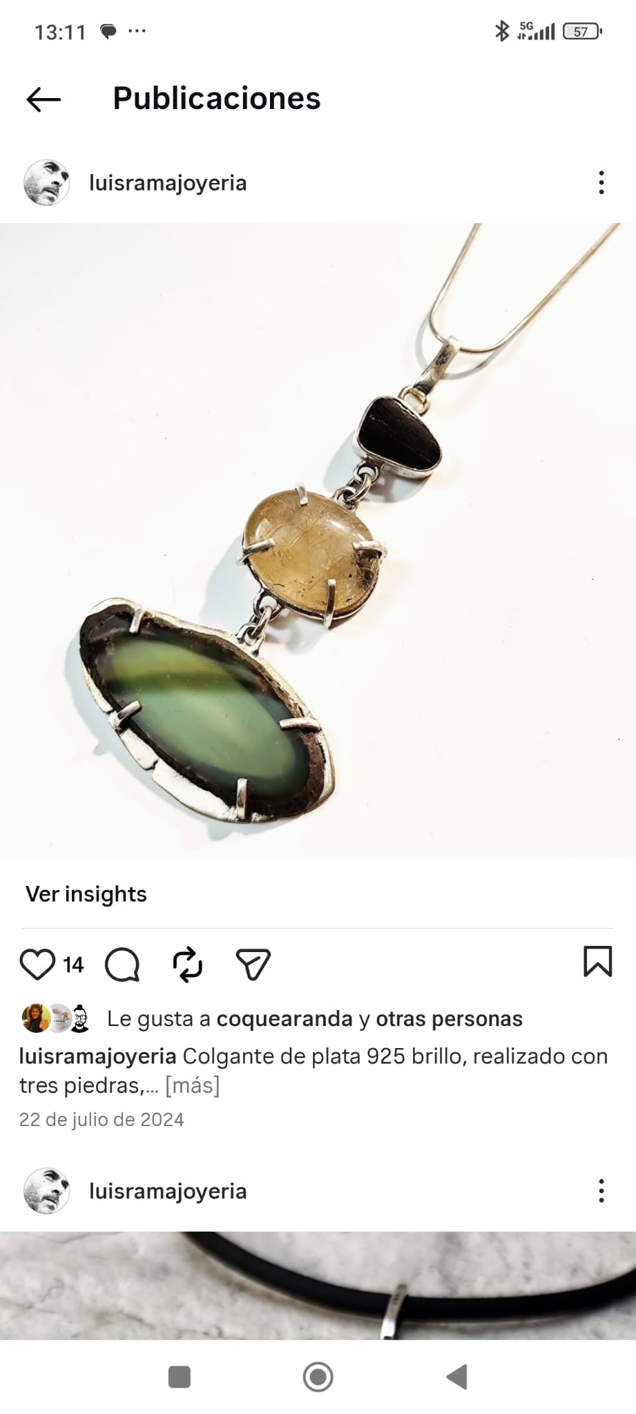 Luis Rama — Captura de referencia Instagram 2